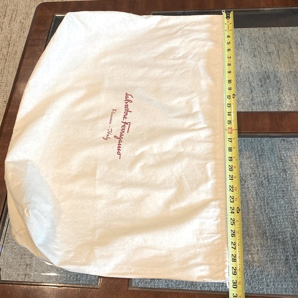 Salvatore Ferragamo Florence Italy large Purse Dust Bag 30” x 21” drawstrings - Picture 12 of 14